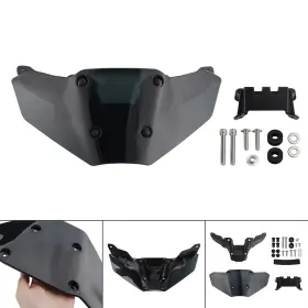 Win-y483-blk Madhornets Abs Motorcycle Windshield Windscreen Fit For Yamaha Mt-09/sp 2024-2025