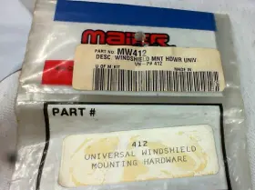 Maier Mw412 Windshield Mounting Hardware Universal Kit Nos Vintage