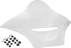 Mbr101304 Memphis Shades Vented Windshield - Brl Race Bubble Clear Fits Fltrx