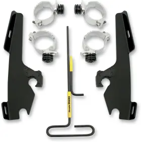 Meb2036 Memphis Shades Batwing Fairing Black Trigger-lock Mounting Kit