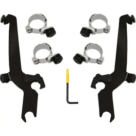 Meb2069 Memphis Shades No-tool Manual Switch Lock Sportshield Mounting Kits - Bl