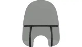 Meb34112 Memphis Shades Fats Windshield 7 Inch Cutout - 21 Night Sh