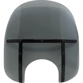 Meb36112 Memphis Shades Fats Windshield - 17 Inch 9 Headlight Black Smoke