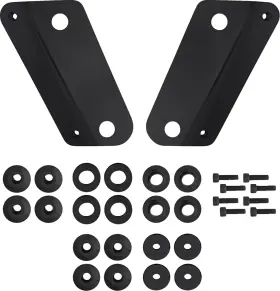Meb9085 Memphis Shades Windshield Adapter Kit - Black Flhx