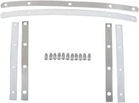 Mem0913 Memphis Shades Polished Stainless Steel Strap Kit For Fats Windshields