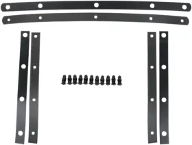 Mem0915 Memphis Shades Fats Windshield Straps 11 Bolts - Black #mem0915