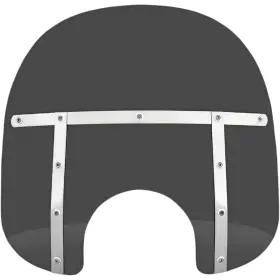 Mem31210 Memphis Shades Fats Windshield - 15 Inch 7 Headlight Cutout Dark Black Smoke