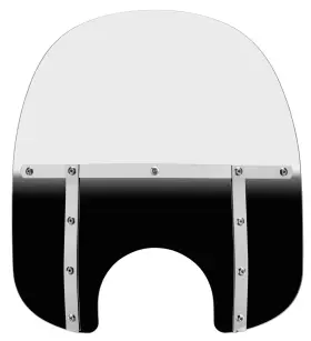 Mem3211 Memphis Shades Fats Windshield Gradient Black Harley Honda Suzuki Kaw