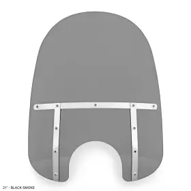 Mem34112 Memphis Shades 21 Inch Fats Smoke Windshield With 7 Cutout
