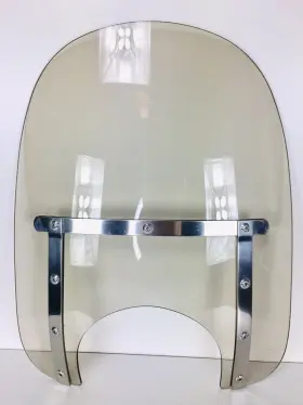Mem4229 Memphis Shades Slim Motorcycle Windshield 17 Inch 9 Cutout Solar