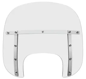 Mem6000 Memphis Shades Fats Windshields For Fatboy 13 Inch Clear
