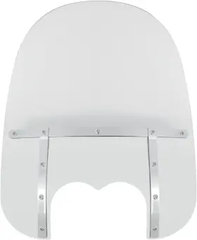 Mem6530 Memphis Shades Fats Windshield 21in Dual Cutout - Clear