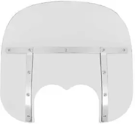 Mem6630 Memphis Shades Fats Windshield Dual Cutout - Clear 13in