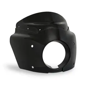 Mem7371-meb2030 Memphis Shades Road Warrior Fairing For Fxstb 7 Inch Dark Black Smoke Windshield