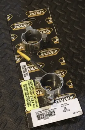 Mem9953 Memphis Shades - 35-43mm Custom Mounting Fork Clamps New In Package Mem9953 Memphis Shades - 35-43mm Custom Mounting Fork Clamps New In Package