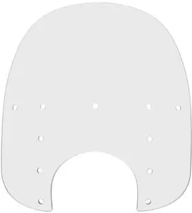 Mep3620 Memphis Shades Replacement Plastic Windshields Clear Fats 17 Inch