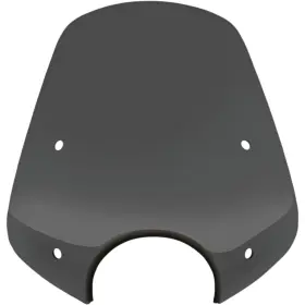 Mep55110 Memphis Shades Pop Top Windshield - 7 Inch Headlight Cut Out Dark Black Smoke