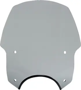 Mep56212 Memphis Shades Alley Cat Sportshield Windshield 9 Inch Cutout - Black Smoke