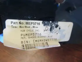 Mep5716 Memphis Shades Unused Scratched Gradient Blue Windshield Bigshot 7 Inch H/l
