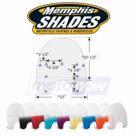Mep6369 Memphis Shades Replacement Plastic For Hd Detachable King Size Hy