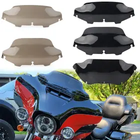 Moto Hij 420021370423 6ftft 8ftft 9.5 Inch Wave Windshield Screen For Harley Touring Electra Street Glide 96-13