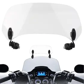Moto Hij 612056863920 Clear Adjustable Clip On Windshield Extension Spoiler Wind Deflector For Moto Hij 612056863920 Clear Adjustable Clip On Windshield Extension Spoiler Wind Deflector For
