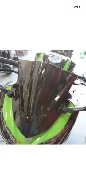 Ws-k13n300-422b Motodynamic Race Series Windscreens Windshield Kawasaki Ninja 300 2013-17 Black