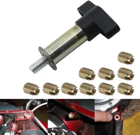Mtp-ly006-harley-02 Motoparty 01 10 Batwing Fairing Windshield Threaded Brass Insert Restoration Kit