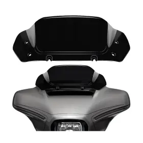 Motorfish 037166258402 8 Inch Wave Windshield Windscreen Wind Splitter Fits For Harley Davidson Cvo Stre