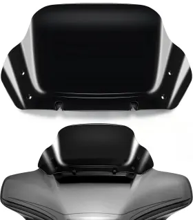Motorfish 037166258624 10 Wave Windshield Windscreen Wind Splitter Fits For Harley Davidson Cvo Stre