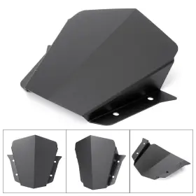 77us Motorshop 550724739507 Front Windshield Windscreen Fit For Yamaha Mt 09/fz 09 2014-2016 Black Aluminum