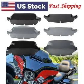 77us Motorshop 550745135968 Windshield Wave Wind Screen Fit Harley Touring Electra Street Glide 2014-2021 Us