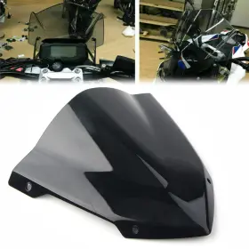 Mt-03 Motorshop 77usa 421119338110 Windshield Windscreen Deflector Fit Yamaha Mt-25 Mt25 Mt03 2021-2022 Black