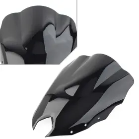 Motorshop168 550728271461 1 Pc Windscreen Windshield Screen Abs For Yamaha Fz-6r 2009-2015 Black Us Stock