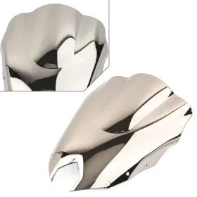 Motorshop168 550731193118 Windscreen Windshield Screen Abs For Yamaha Fz-6r 2009-2015 Silver