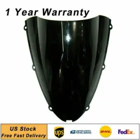 Mto 550733300958 Windscreen Windshield For Kawasaki Ninja Zx10r Zx6r 636 2005-2008 Motorcycle Blk