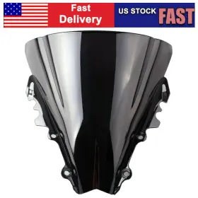 Mto 550734808439 Motorcycle Front Windshield Windscreen Dark Smoked For Yamaha Yzf R6 2006 2007