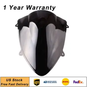 Mto 550735407693 Motorcycle Windshield Wind Screen Deflector For Kawasaki Ninja 250r 2008-2012