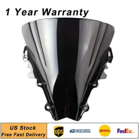 Mto 550748983757 For Yamaha Yzf R6 2006 2007 Windscreen Windshield Screen Shield Motorcycle Blk