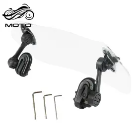 Msp800151 Munirater Motorcycle Windshield Extension Adjustable Clip-on Windscreen Extender Universal