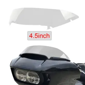 Ws-185-hd1419 Mzy Moto 4.5 Inch Clear Windshield For Harley Touring Road Glide 2015 16 2017-2021 Windscreen