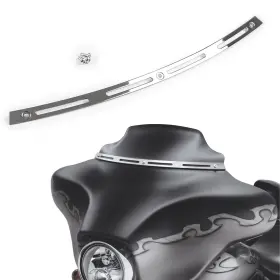Wt-002-9613 Mzyparts #zs15 Windshield Windscreen Trim For 1996 - 2013 Harley Touring Street Electra Glide