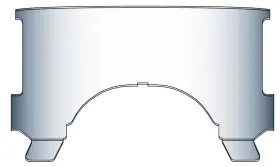 23010 National Cycle Replacement Notched Lower Windows For Heavy Duty Windshields - Cl