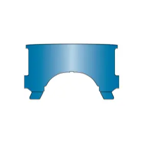 23012 National Cycle 60-84 Harley Davidson Flh Lower Window-blue