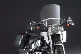 51-0341 National Cycle Switchblade Detachable Clear 2-up Windshield For 86-16 Fls Flst Harley Davidson