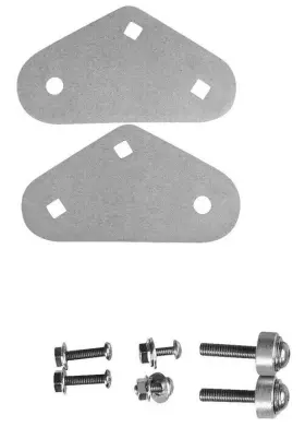 National Cycle Bag#459 H-light Brackets For F-series Windshield Silver Honda Cb900f 919