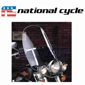 0sak National Cycle Mn/0sak Beaded Heavy Duty Windshield For 1979-1981 Harley Davidson Bj