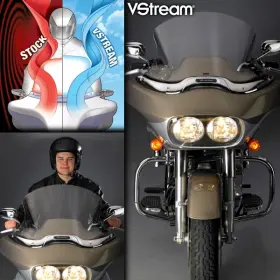 N20422 National Cycle Vstream Windshield - 15.25 Inch /clear