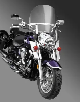 N21135 National Cycle Switchblade 2-up Windshield - Clear