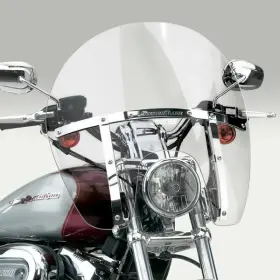 N21418 National Cycle Switchblade Chopped Quick Release Windshield Natftl Clear